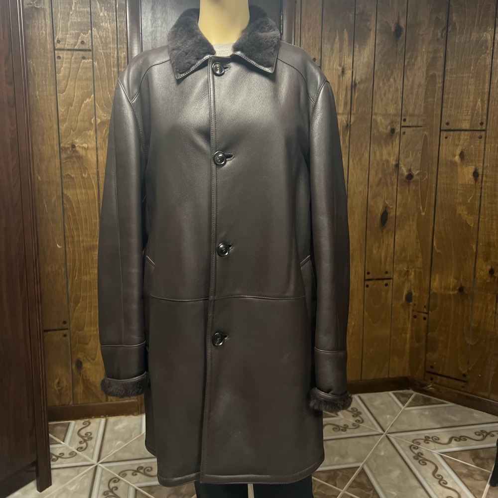 Gorski Men’s M Brown Natural Shearling, New Without Tag